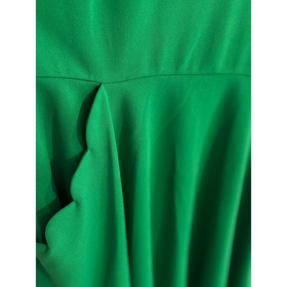 B. Darlin Green Fit & Flare Dress Pockets‎ Party Cocktail Career Size 13/14 - Picture 5 of 5